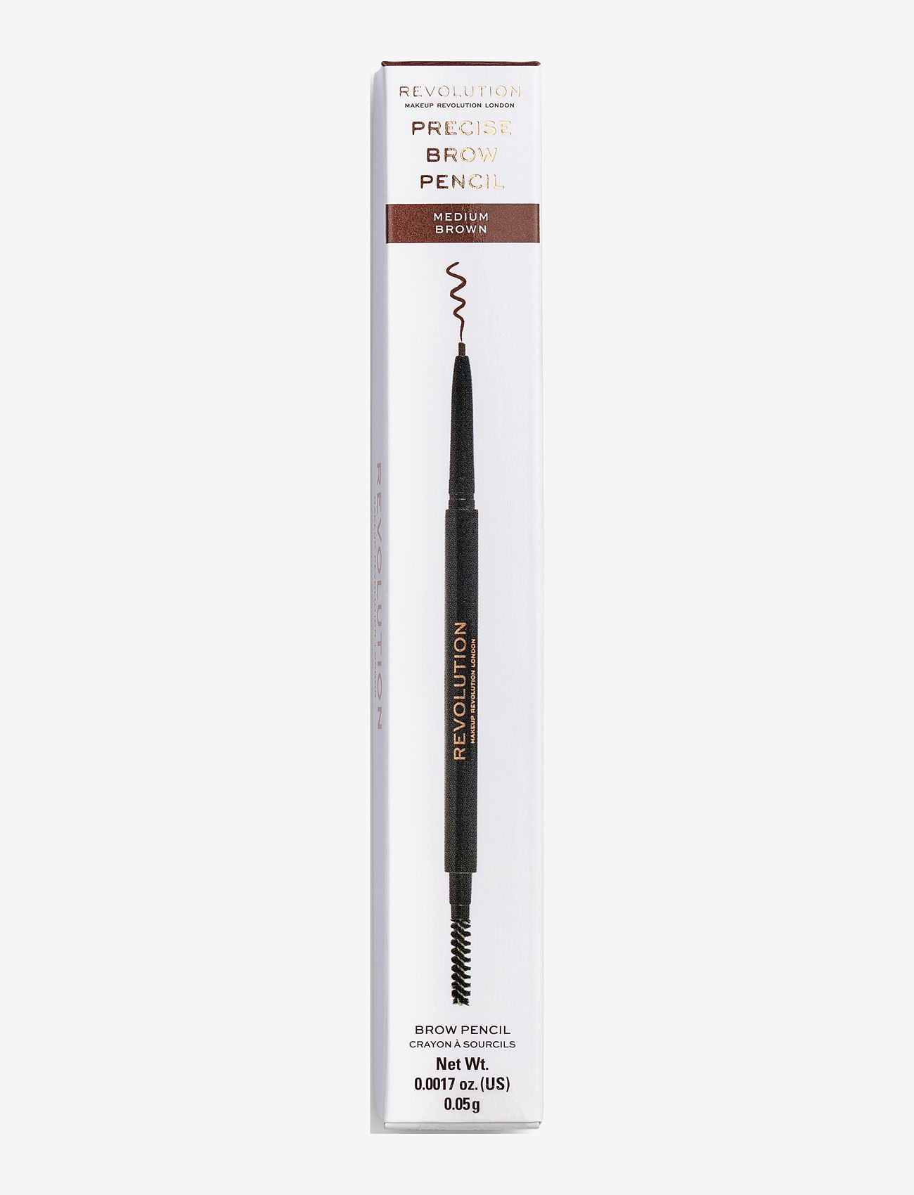 Revolution Beauty London - Revolution Precise Brow Pencil Medium Brown - Ögon & bryn  - medium brown - 0