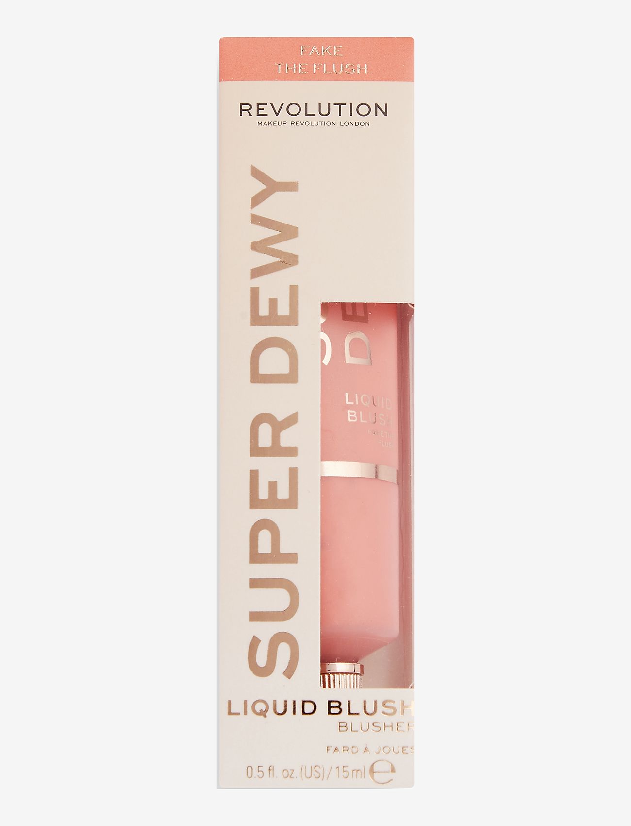 Revolution Beauty London - Revolution Superdewy Liquid Blush Fake The Flush - makeup - light orange - 0