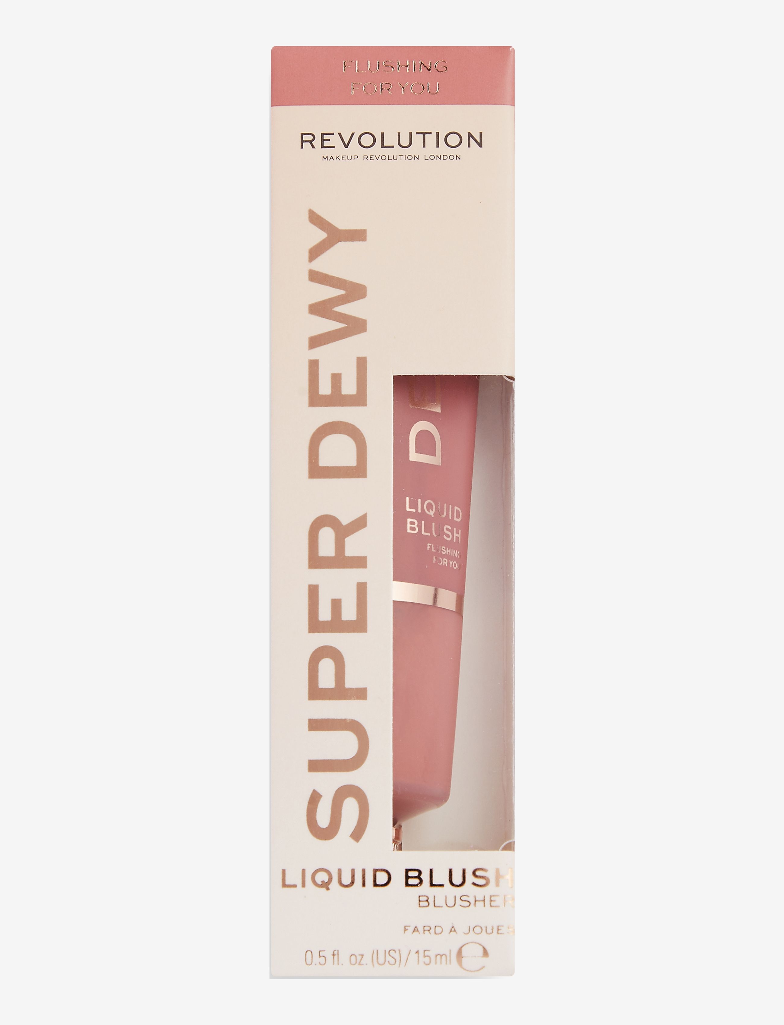 Revolution Beauty London Revolution Superdewy Liquid Blush Flushing For You - Förðunarvörur - BASIC PINK / natural