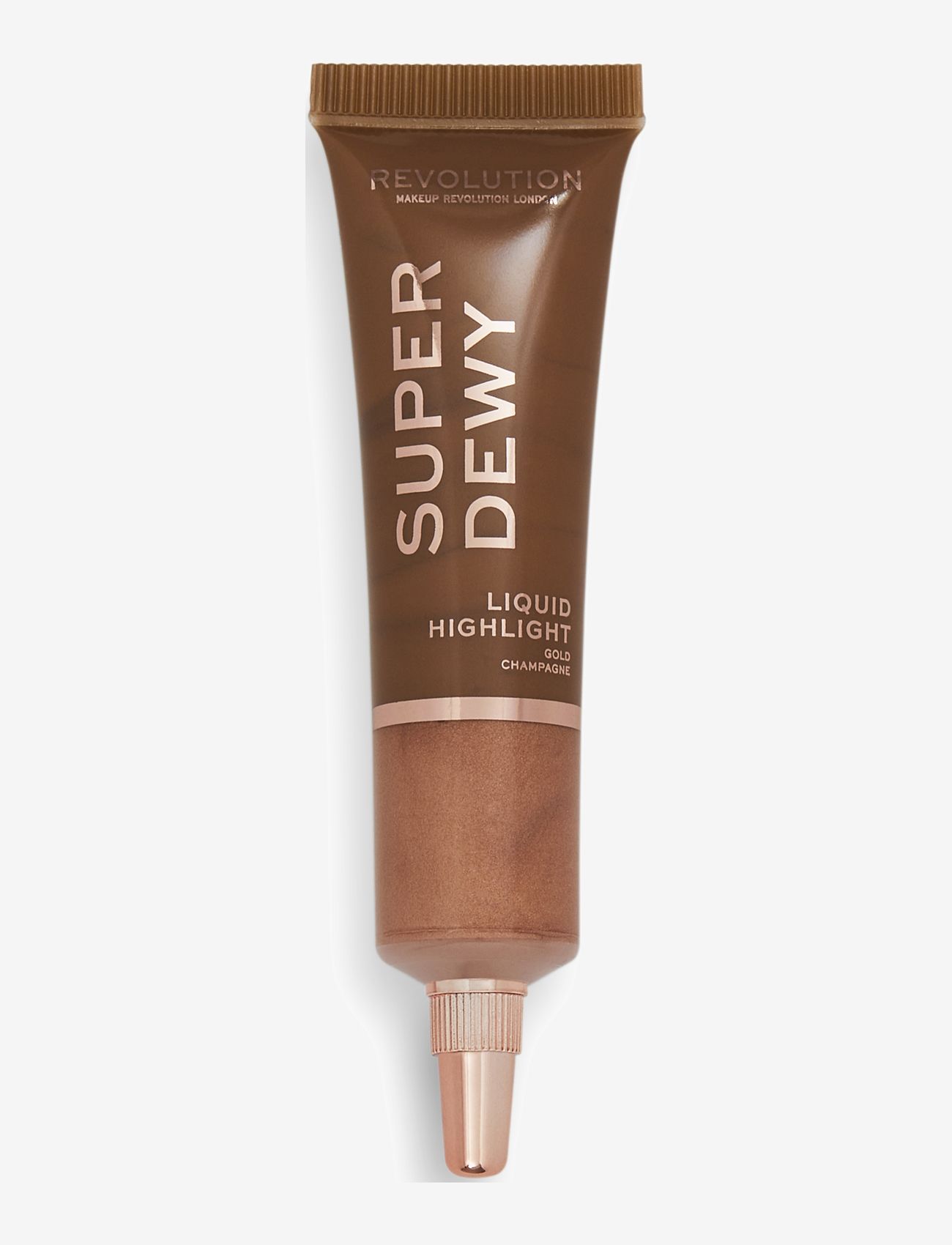 Revolution Beauty London Revolution Superdewy Liquid Highlighter Gold Champagne, 15 ml, Brown, Ansigt > Highlighter, Dame