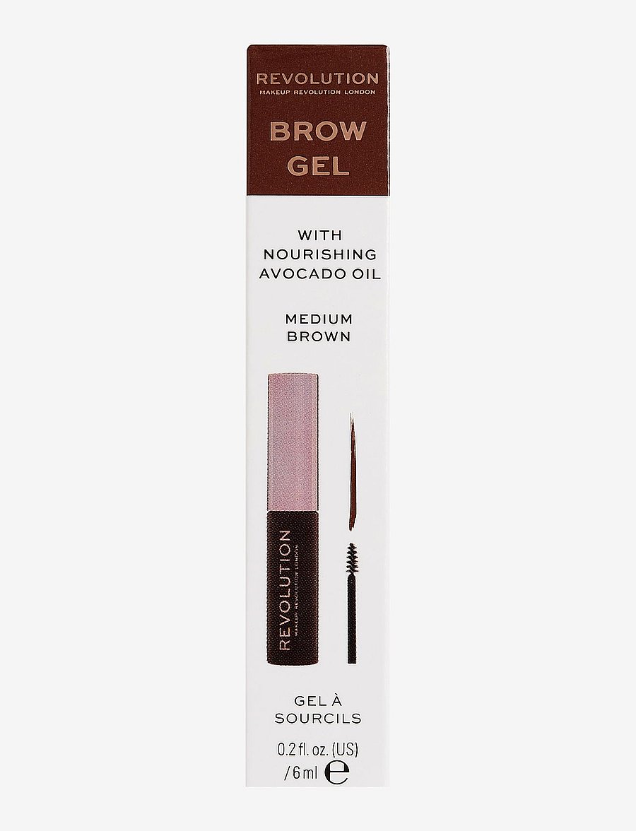 Revolution Beauty London - Revolution Brow Gel Medium Brown - medium brown - 2