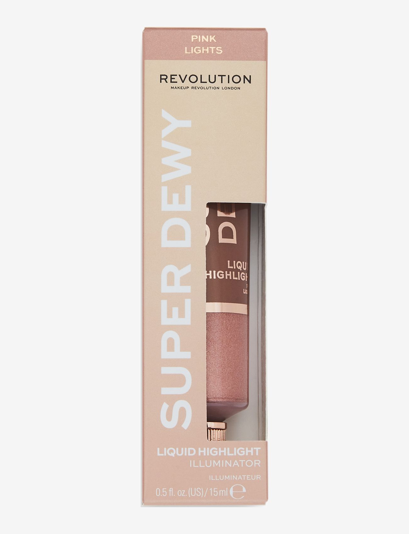 Revolution Beauty London - Revolution Superdewy Liquid Highlighter Pink Lights - makeup - pink lights - 1