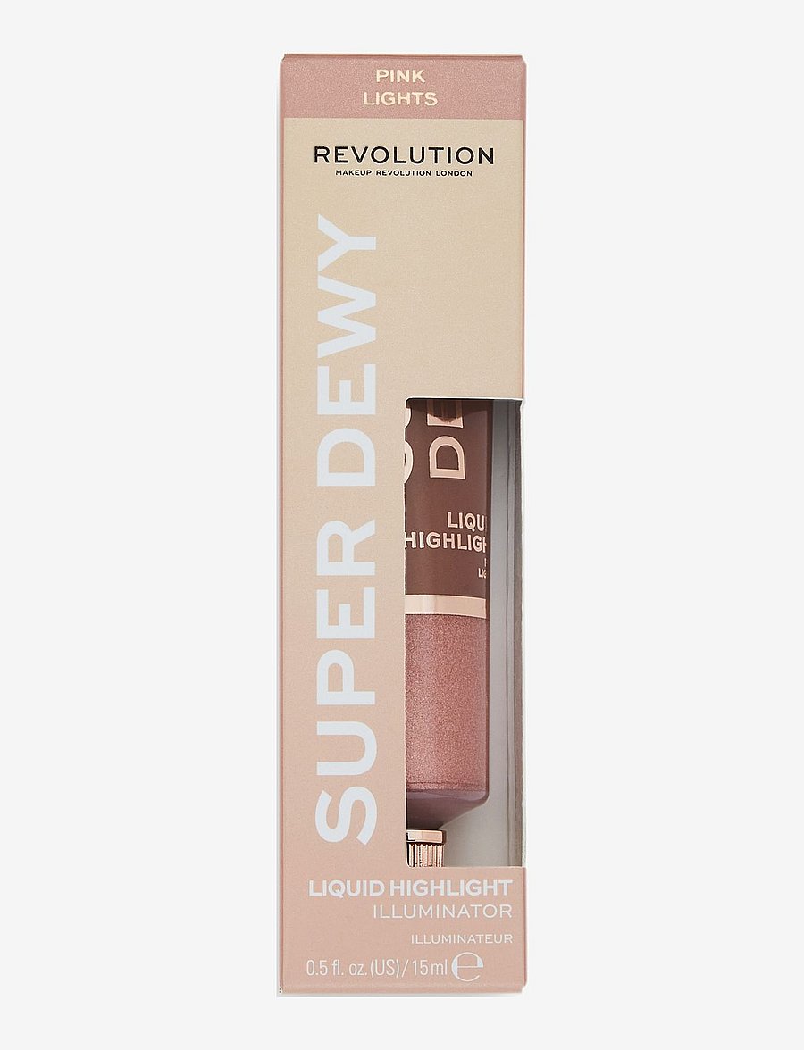 Revolution Beauty London - Revolution Superdewy Liquid Highlighter Pink Lights - makeup - pink lights - 1