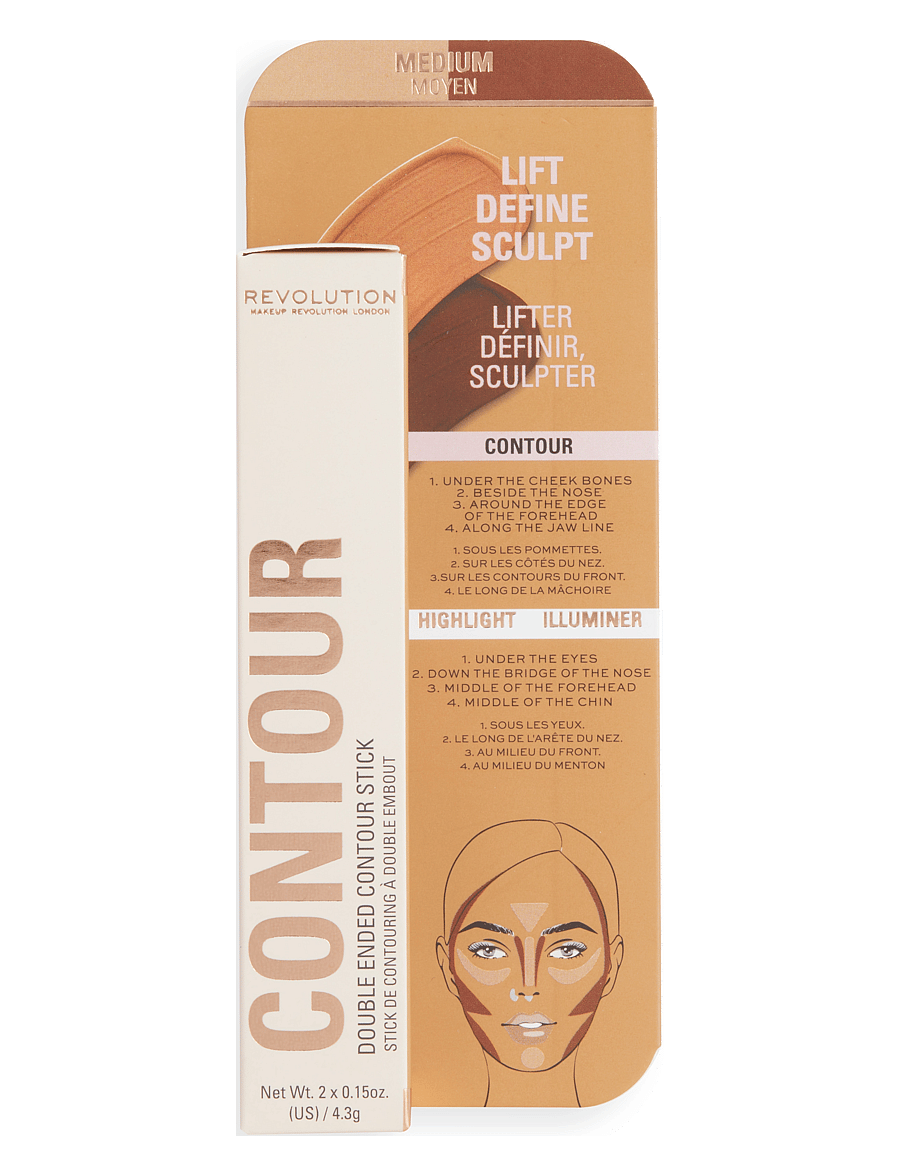 Revolution Beauty London - Revolution Fast Base Contour Stick Medium - makeup - medium - 1