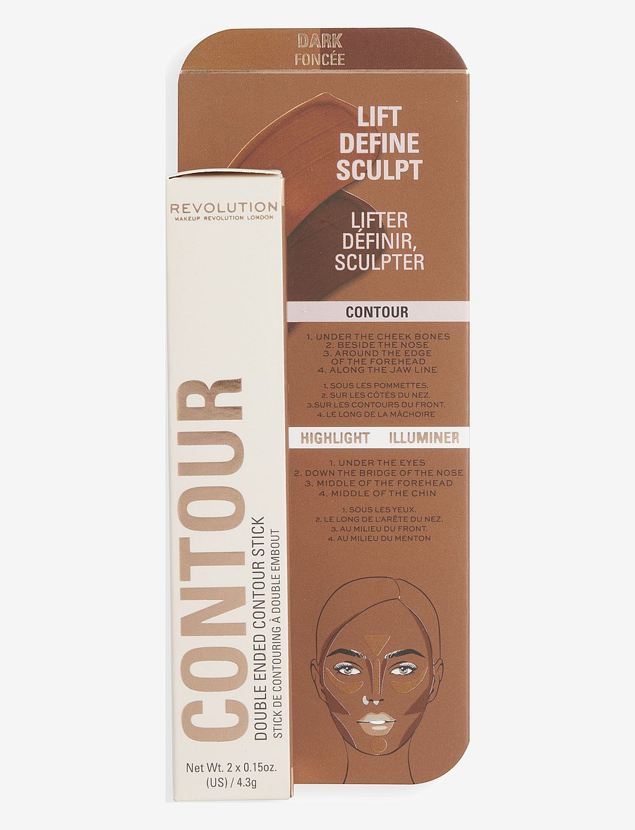 Revolution Beauty London - Revolution Fast Base Contour Stick Dark - meikit - dark brown - 1