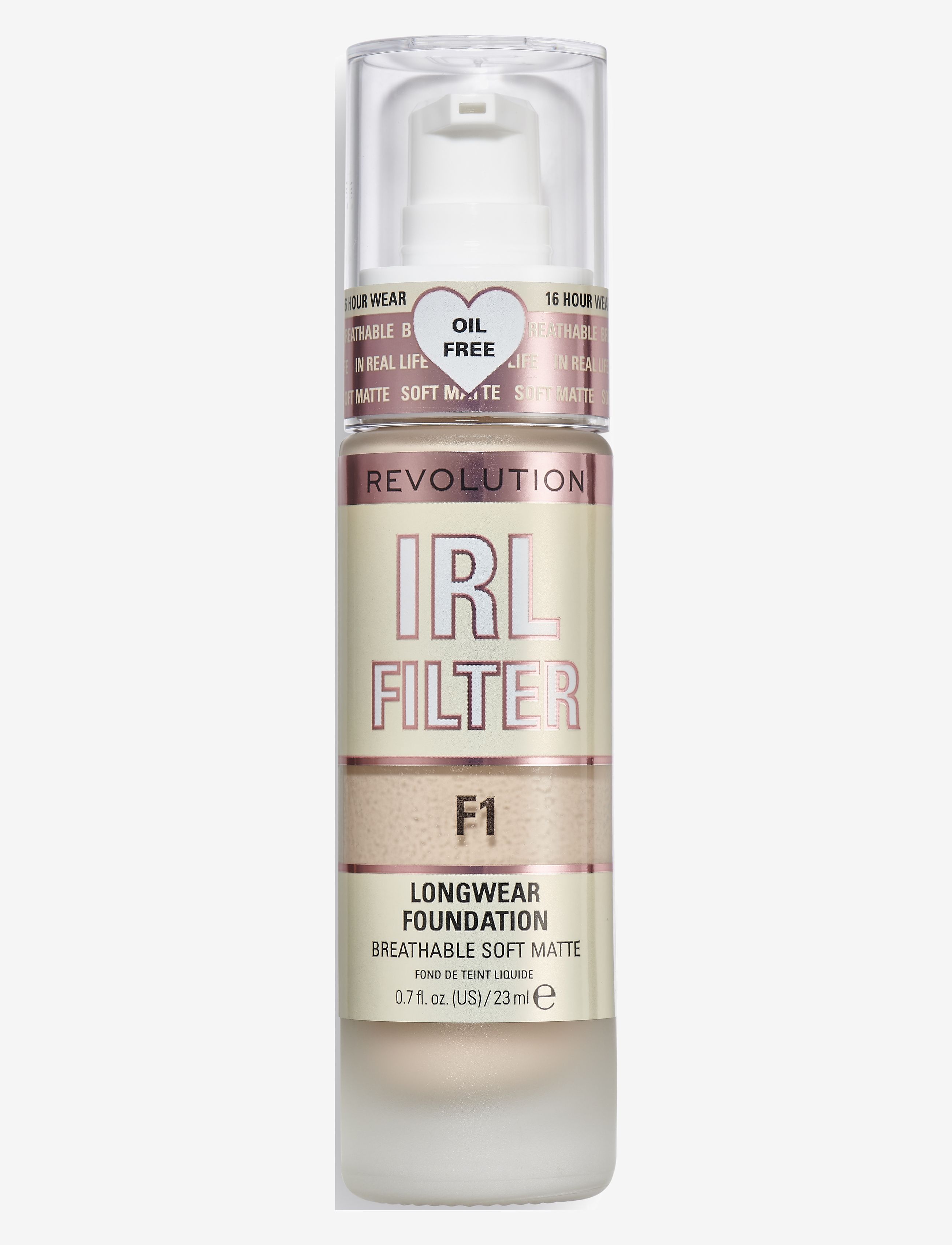 Revolution Beauty London Revolution  IRL Filter Longwear Foundation F1 - Revolution Beauty London - F1 / natural