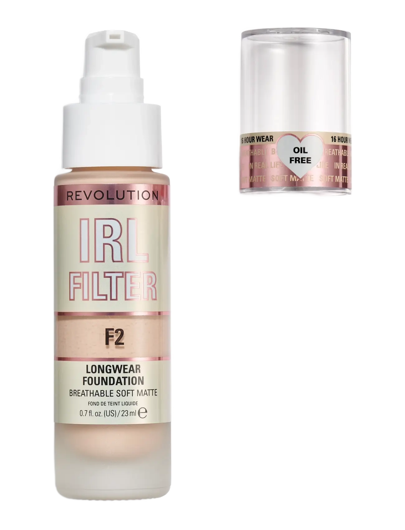 Revolution Beauty London - Revolution  IRL Filter Longwear Foundation F2 - makeup - f2 - 1