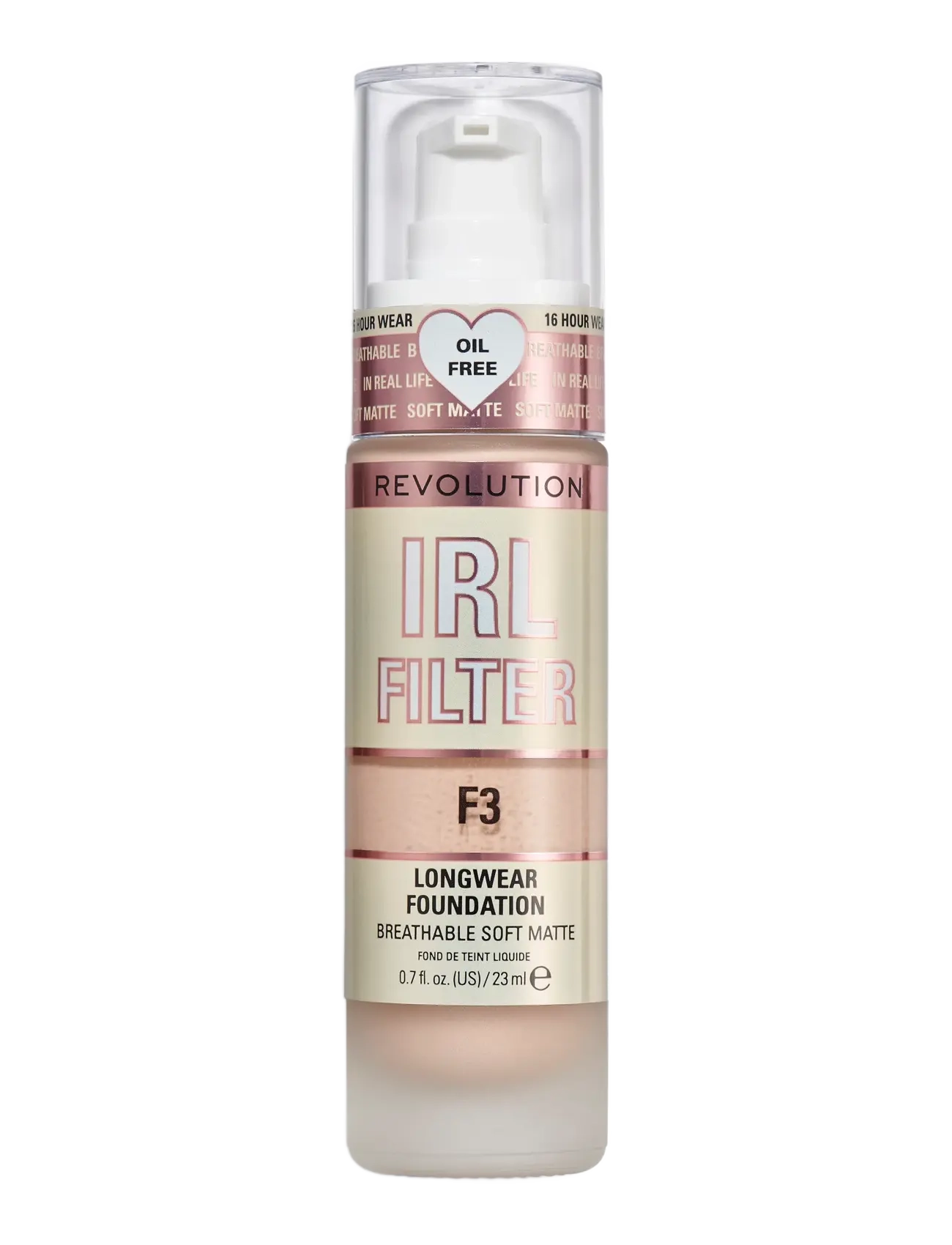 Revolution Beauty London Revolution  IRL Filter Longwear Foundation F3 - Revolution Beauty London - F3 / natural