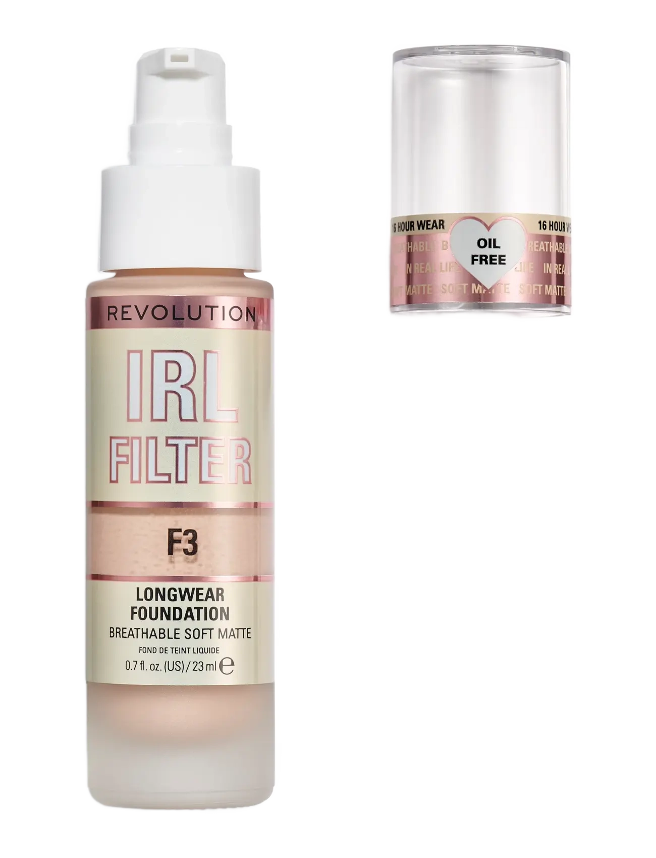 Revolution Beauty London - Revolution  IRL Filter Longwear Foundation F3 - makeup - f3 - 1