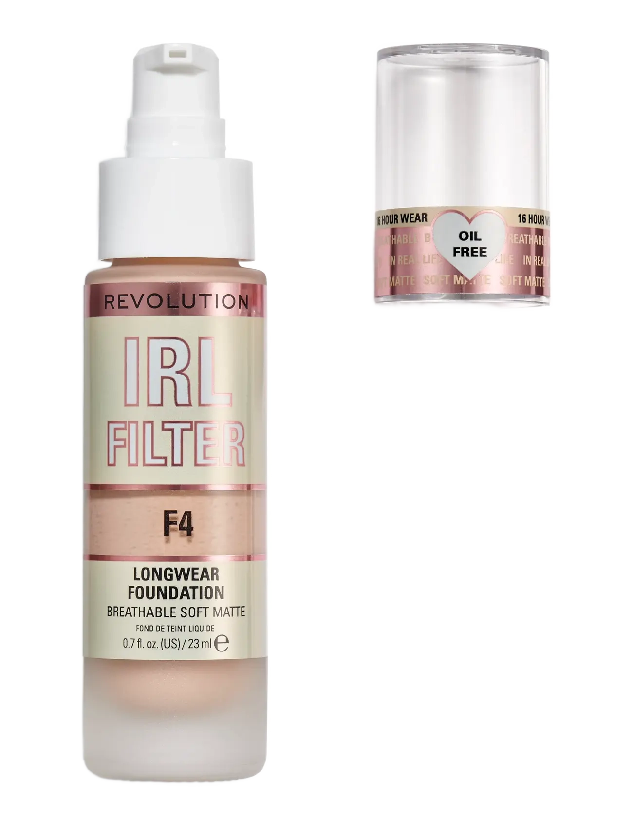 Revolution Beauty London - Revolution  IRL Filter Longwear Foundation F4 - makeup - f4 - 1