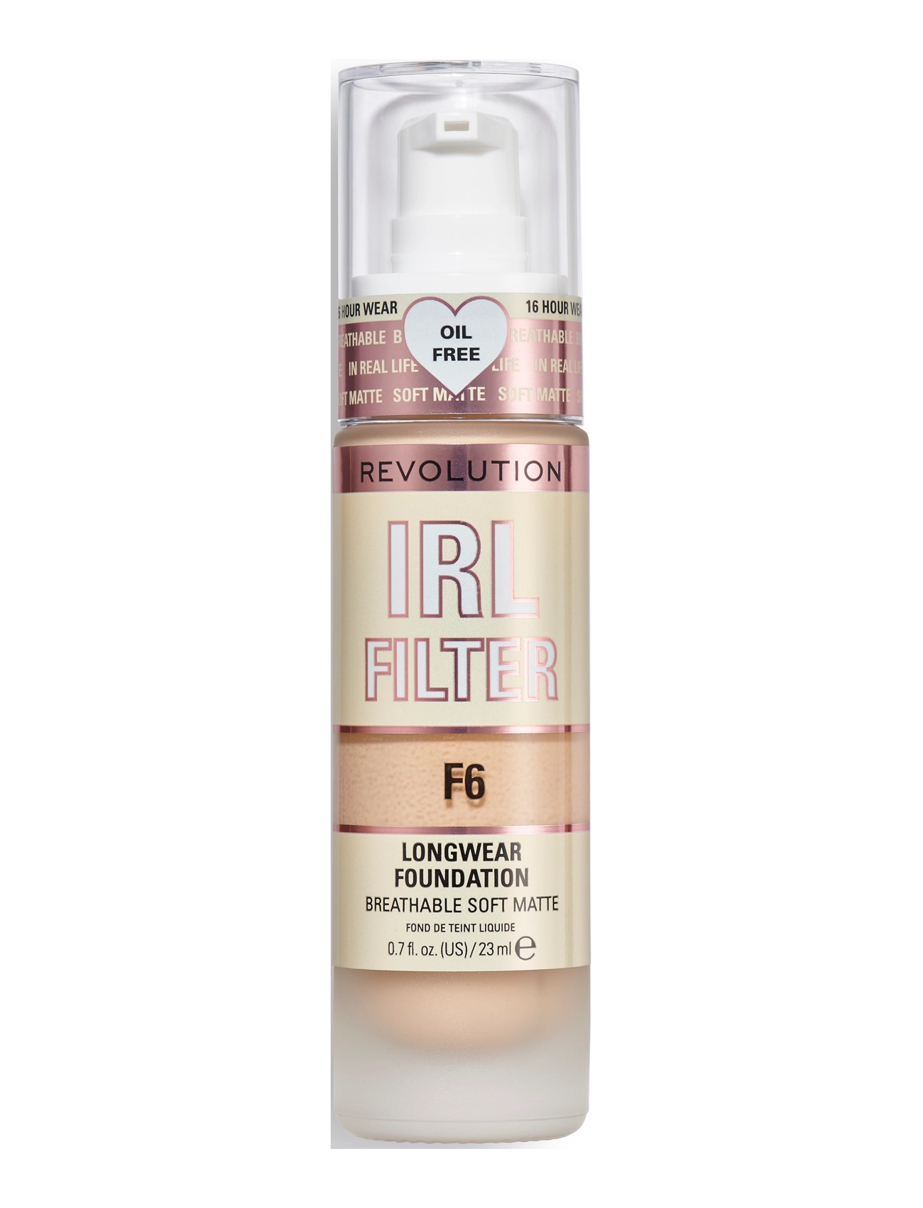 Revolution Beauty London Revolution Irl Filter Longwear Foundation F6 foundation & concealer dam