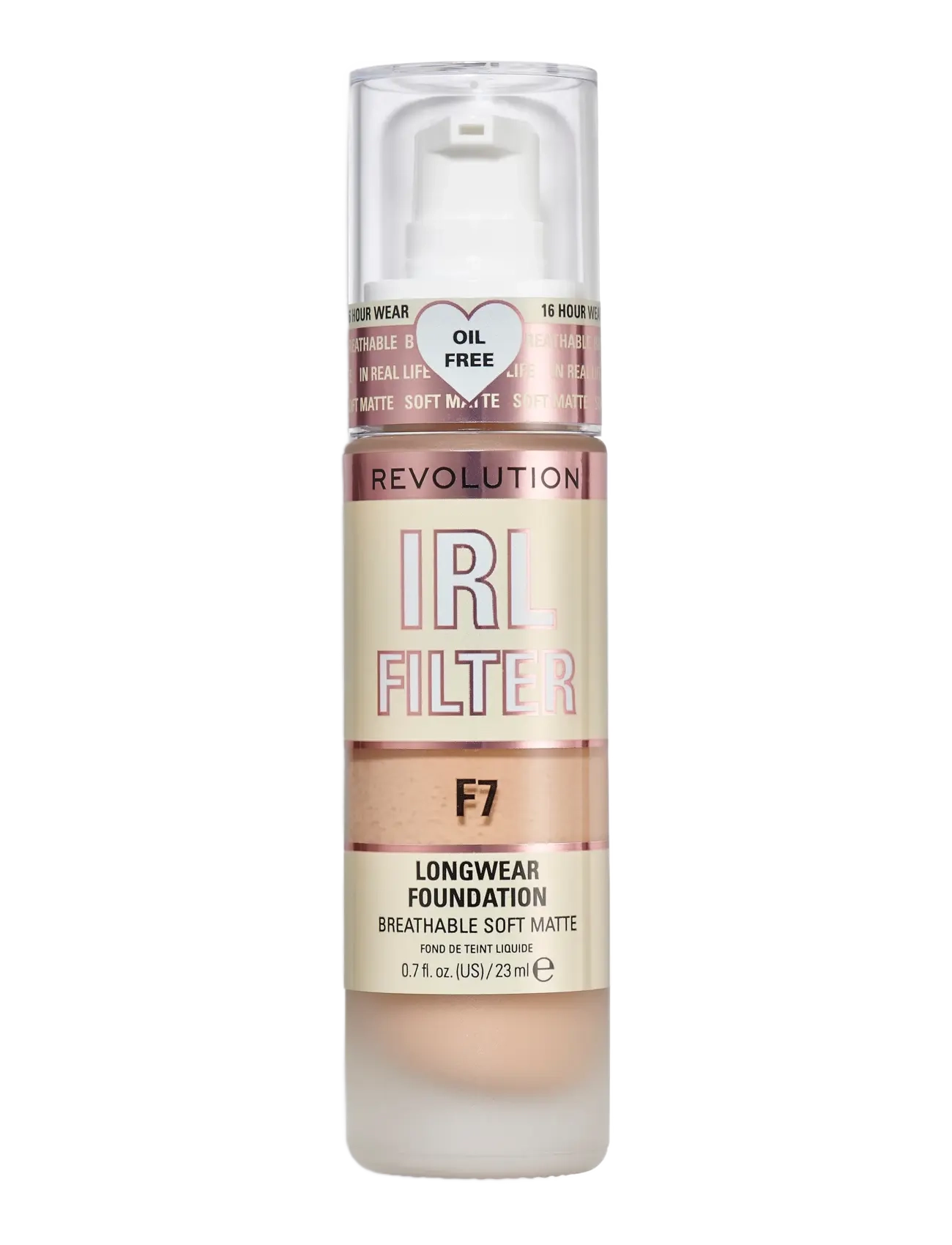Revolution Beauty London Revolution  IRL Filter Longwear Foundation F7 - Revolution Beauty London - F7 / natural