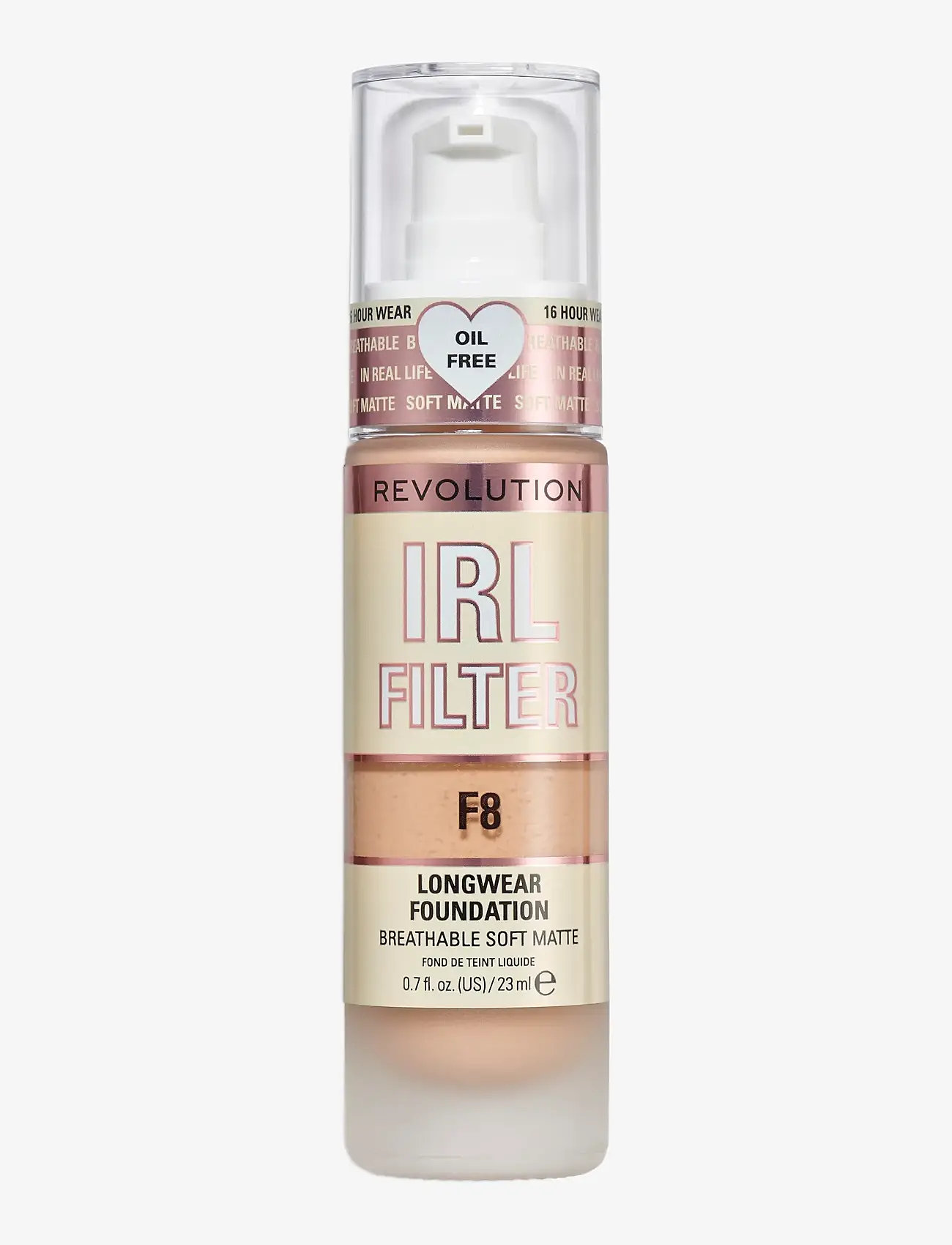 Revolution Beauty London - Revolution  IRL Filter Longwear Foundation F8 - makeup - f8 - 0