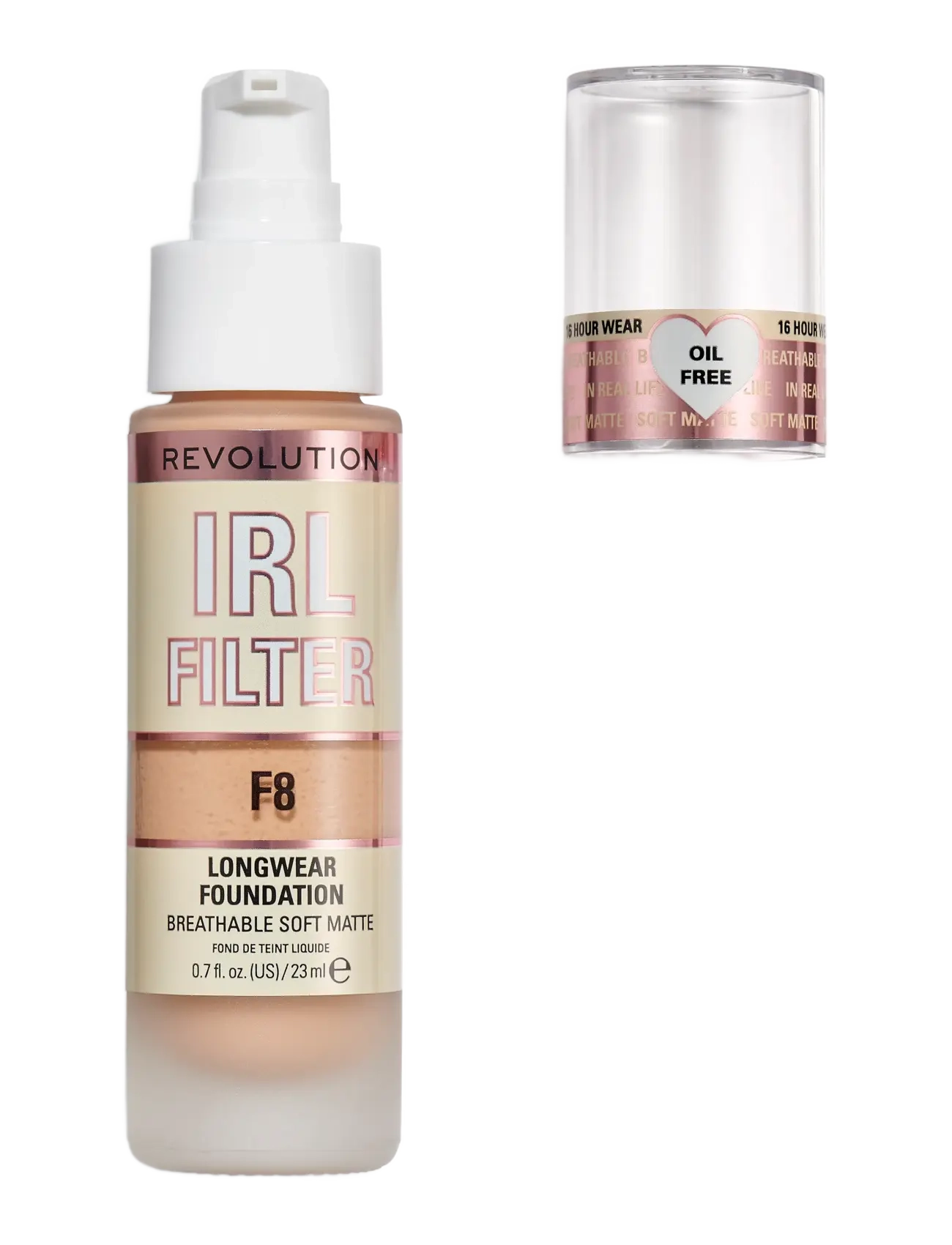 Revolution Beauty London - Revolution  IRL Filter Longwear Foundation F8 - smink - f8 - 1