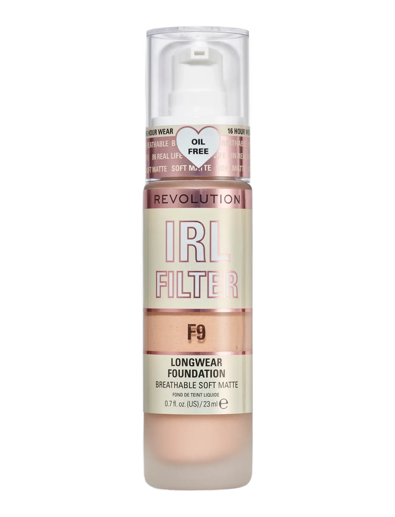 Revolution Beauty London Revolution Irl Filter Longwear Foundation F9, Foundation, Str: 23 ml