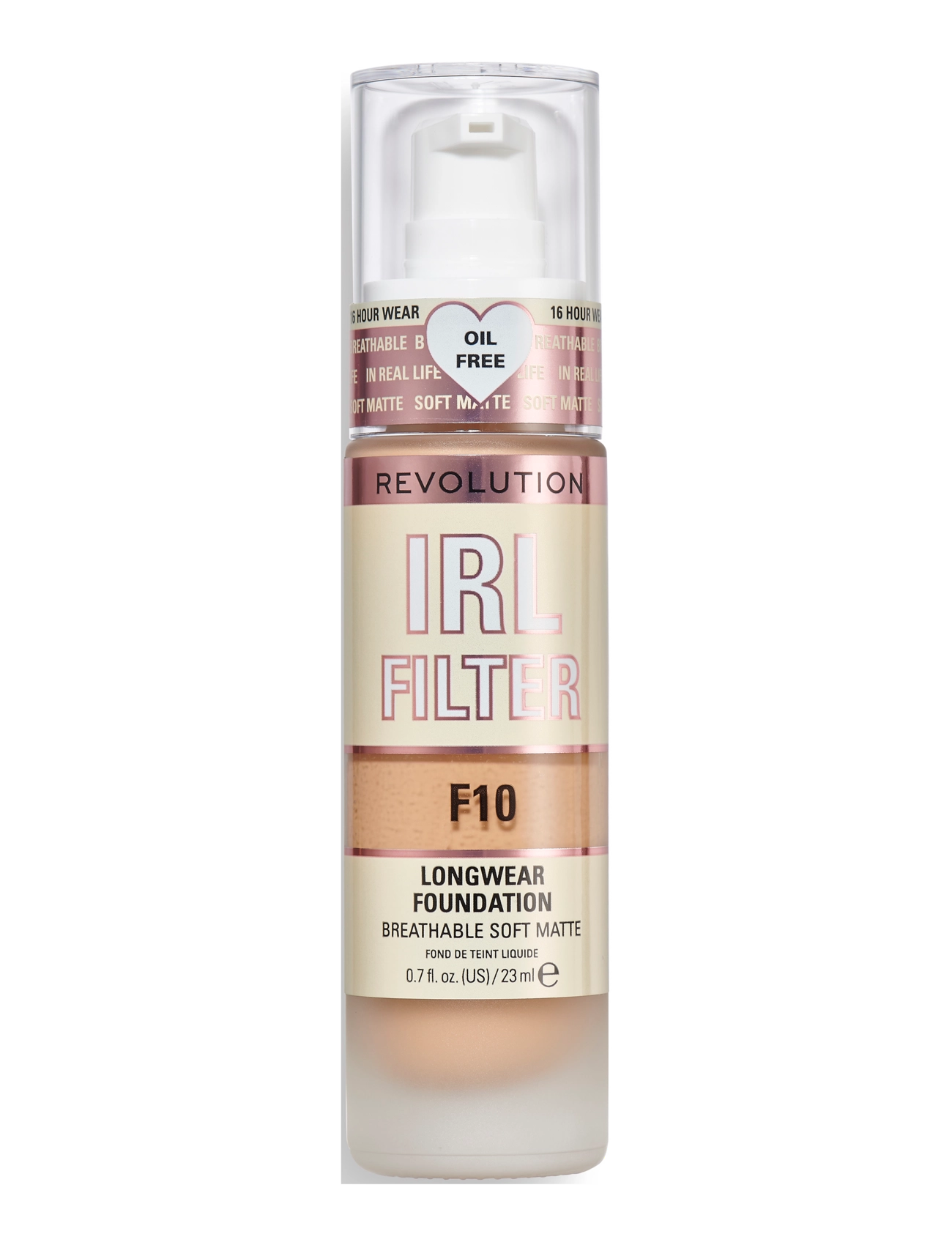Revolution Beauty London - Revolution  IRL Filter Longwear Foundation F10 - makeup - f10 - 1