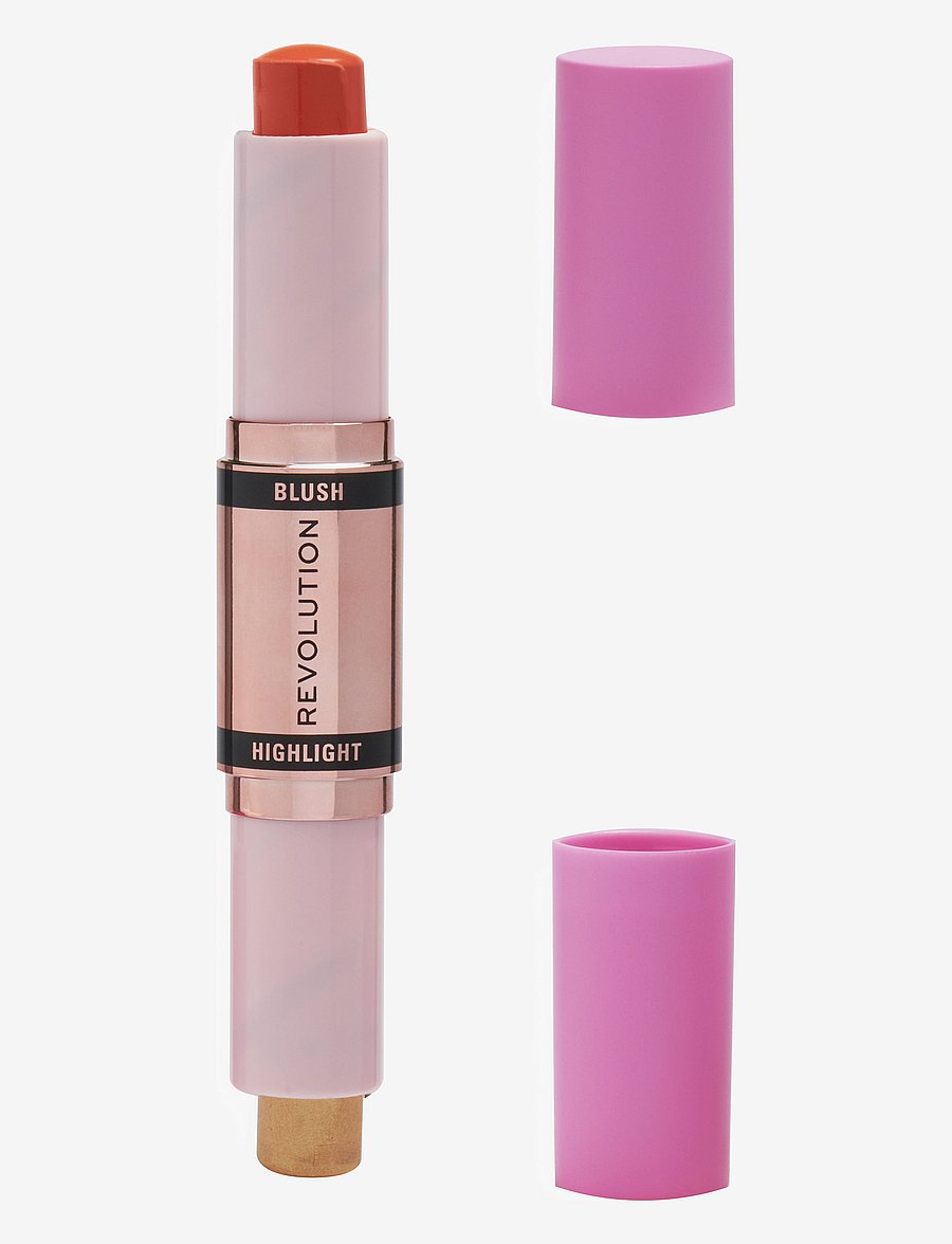 Revolution Beauty London - Revolution Blush & Highlight Stick Coral Dew - makeup - coral dew - 2