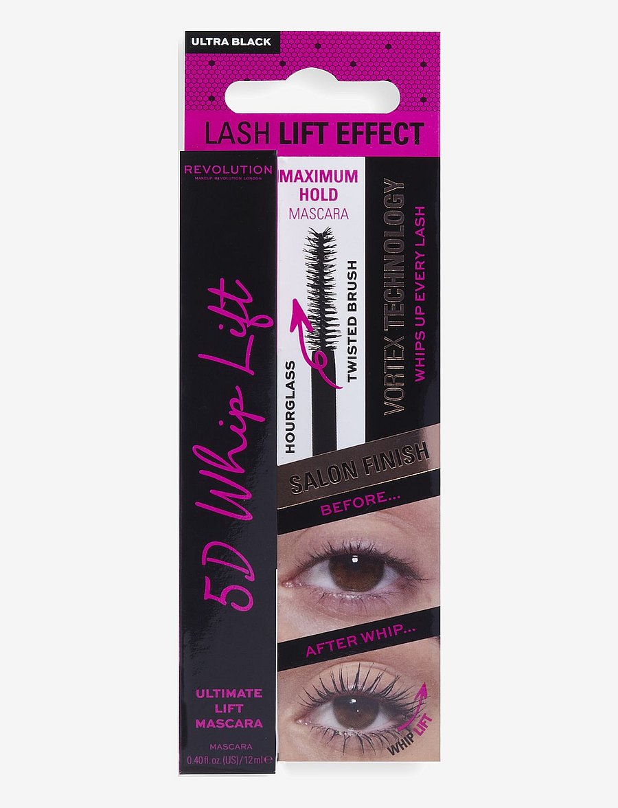 Revolution Beauty London - Revolution 5D Whip Lift Mascara - silmad ja kulmud - black - 1