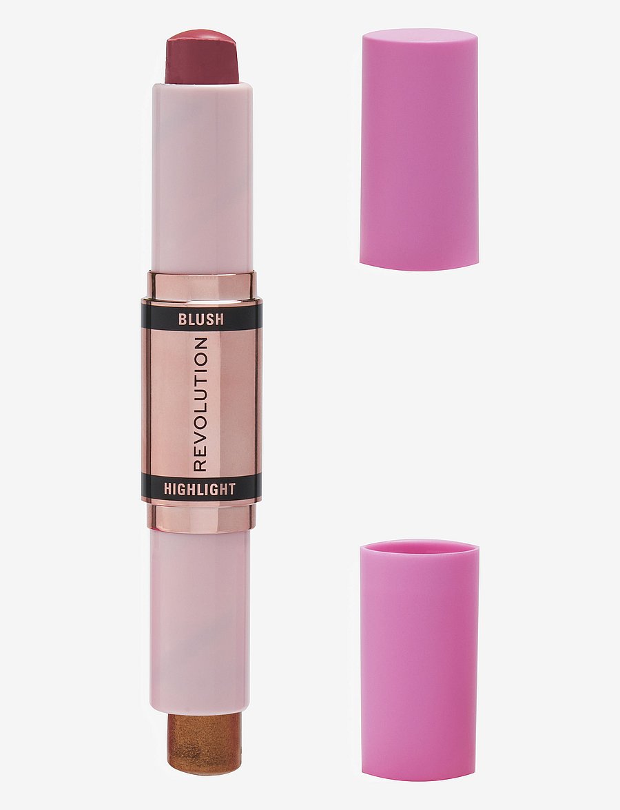 Revolution Beauty London - Revolution Blush & Highlight Stick Flushing Pink - makeup - flushing pink - 2