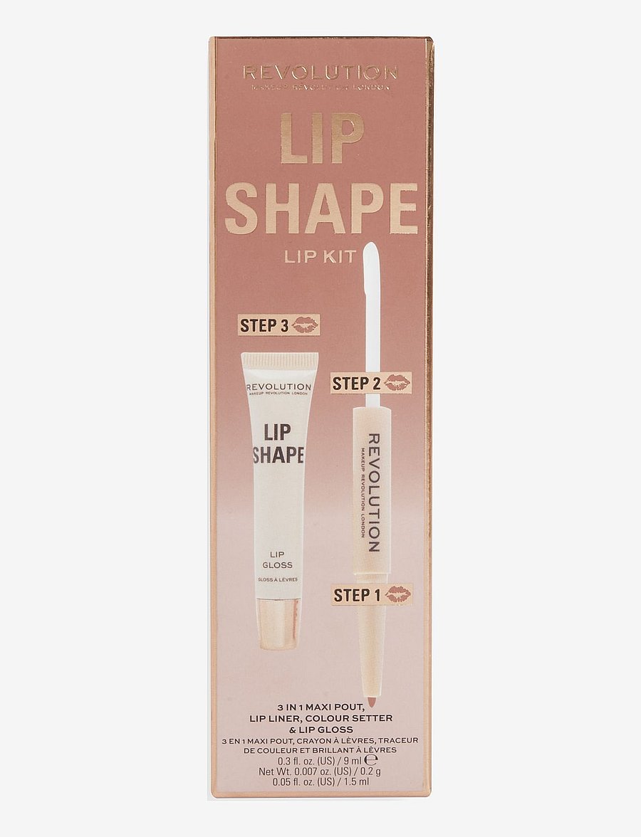 Revolution Beauty London - Revolution Lip Shape Kit Warm Nude - giftset - warm nude - 1