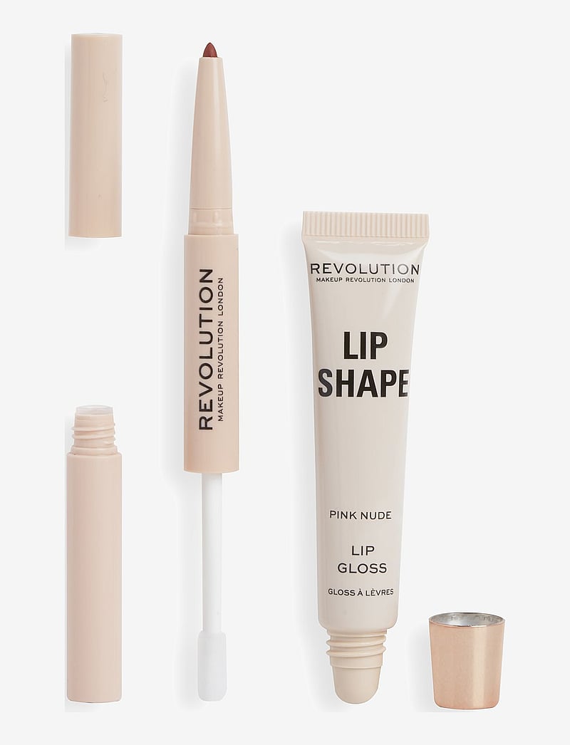 Revolution Beauty London - Revolution Lip Shape Kit Pink Nude - förðunarvörur - pink nude - 0