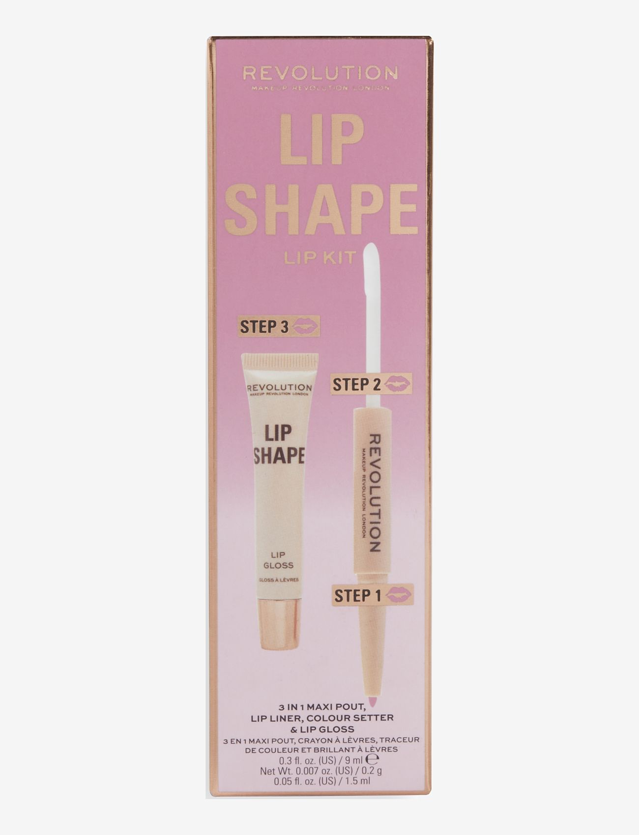 Revolution Beauty London - Revolution Lip Shape Kit Pink Nude - makeup - pink nude - 1