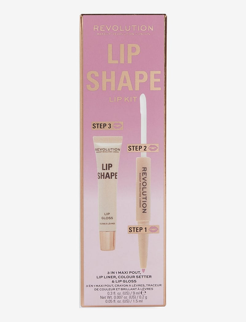 Revolution Beauty London - Revolution Lip Shape Kit Pink Nude - förðunarvörur - pink nude - 1