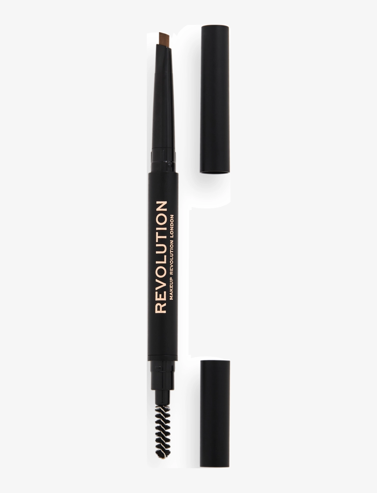 Revolution Beauty London Makeup Revolution Duo Brow Definer Pencil Light, Øjenbrynsblyant, Brun, Str: 0.25 g