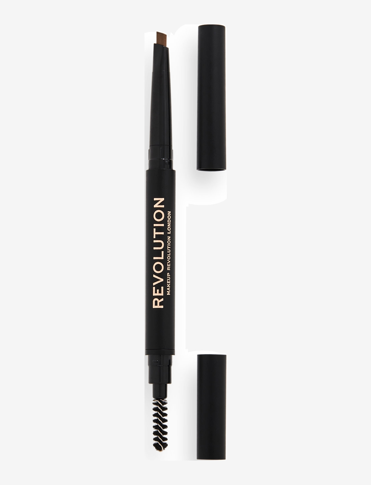 Revolution Beauty London - Makeup Revolution Duo Brow Definer Pencil Light - smink - light brown - 0