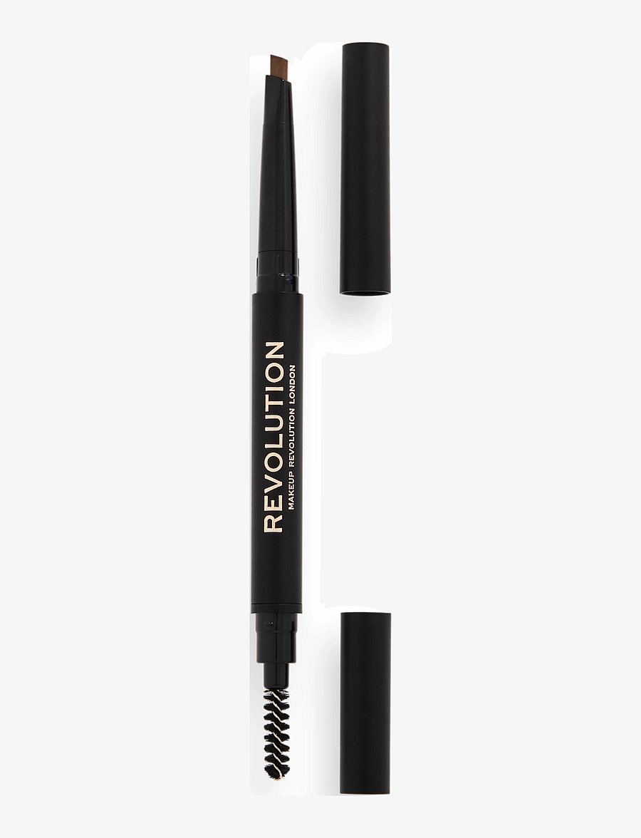 Revolution Beauty London - Makeup Revolution Duo Brow Definer Pencil Light - silmad ja kulmud - light brown - 0