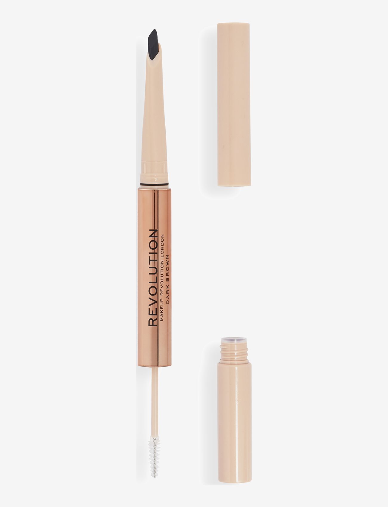 Revolution Beauty London Revolution Fluffy Brow Filter Duo Dark Brown, 1 ml, Brown, Øjenbryn > Øjenbrynsblyant, Dame