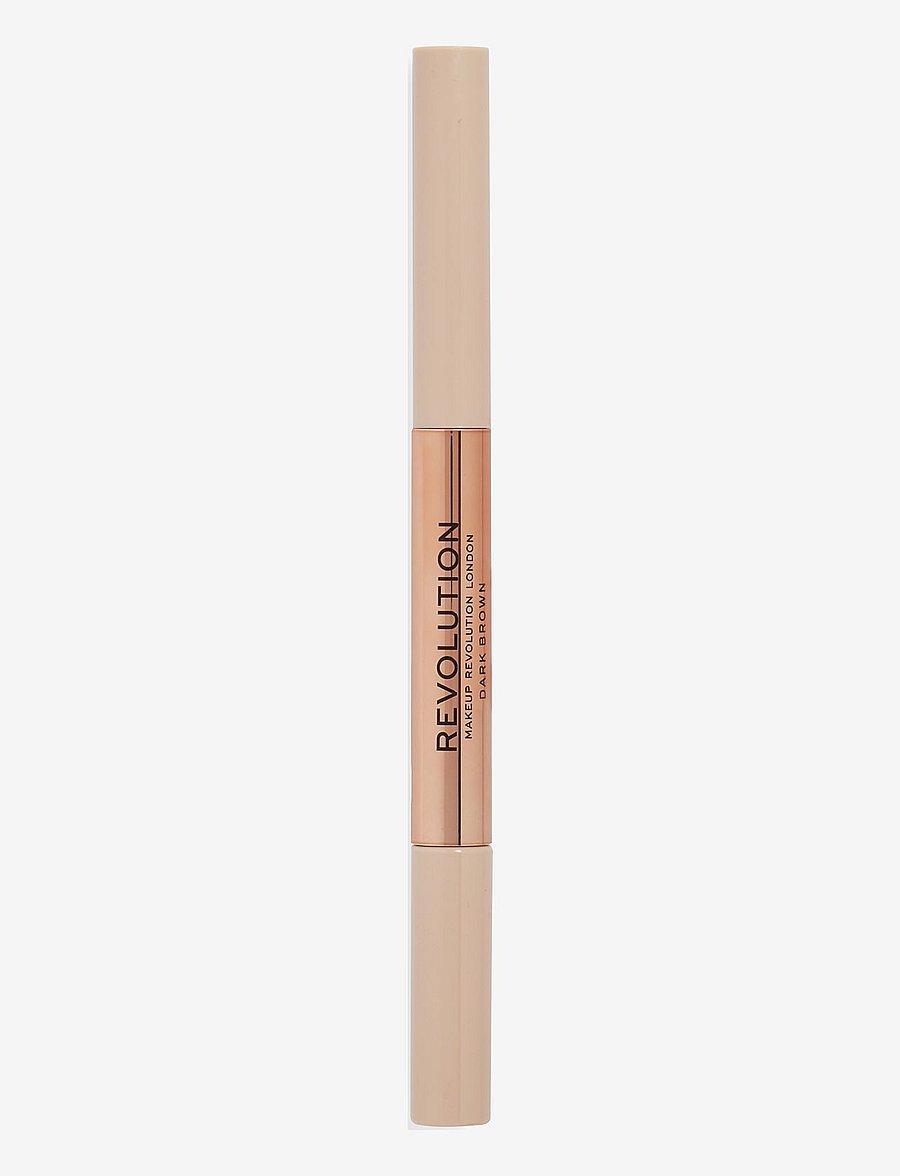 Revolution Beauty London - Revolution Fluffy Brow Filter Duo Dark Brown - silmad ja kulmud - dark brown - 1