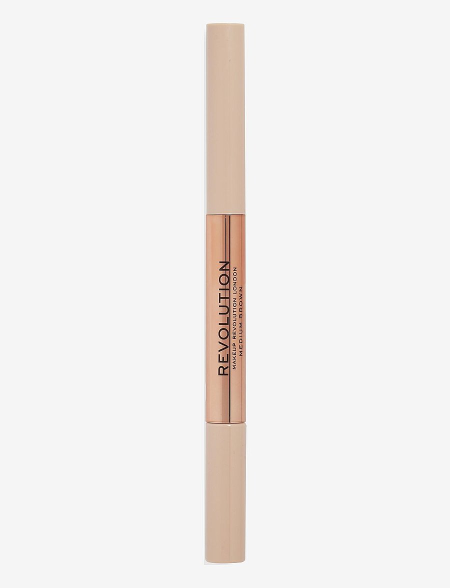 Revolution Beauty London - Revolution Fluffy Brow Filter Duo Medium Brown - silmad ja kulmud - medium brown - 1
