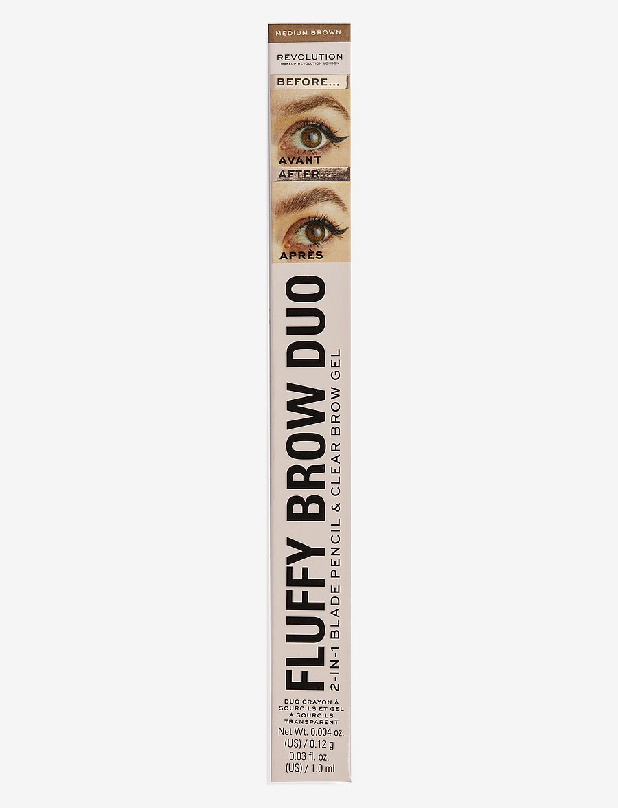 Revolution Beauty London - Revolution Fluffy Brow Filter Duo Medium Brown - silmad ja kulmud - medium brown - 3