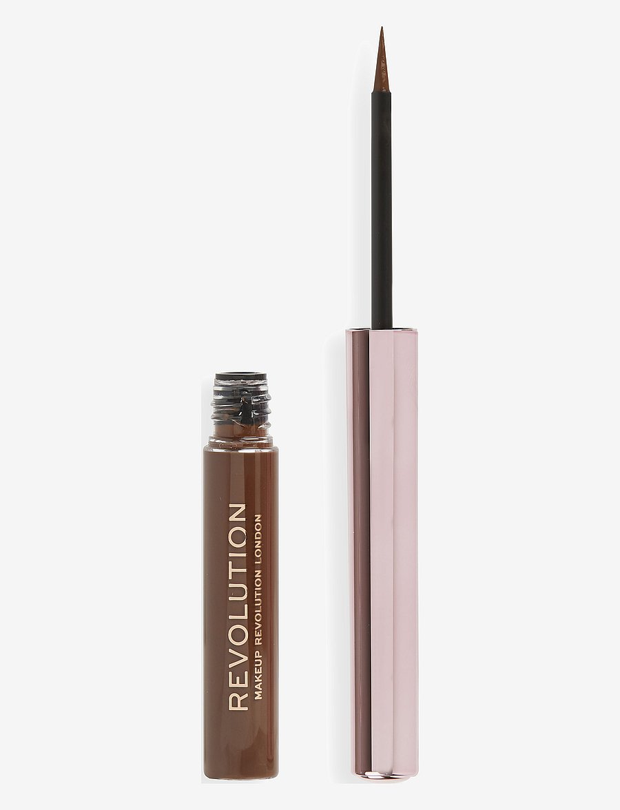 Revolution Beauty London - Revolution Super Flick Liquid Eyeliner Brown - smink - brown - 0