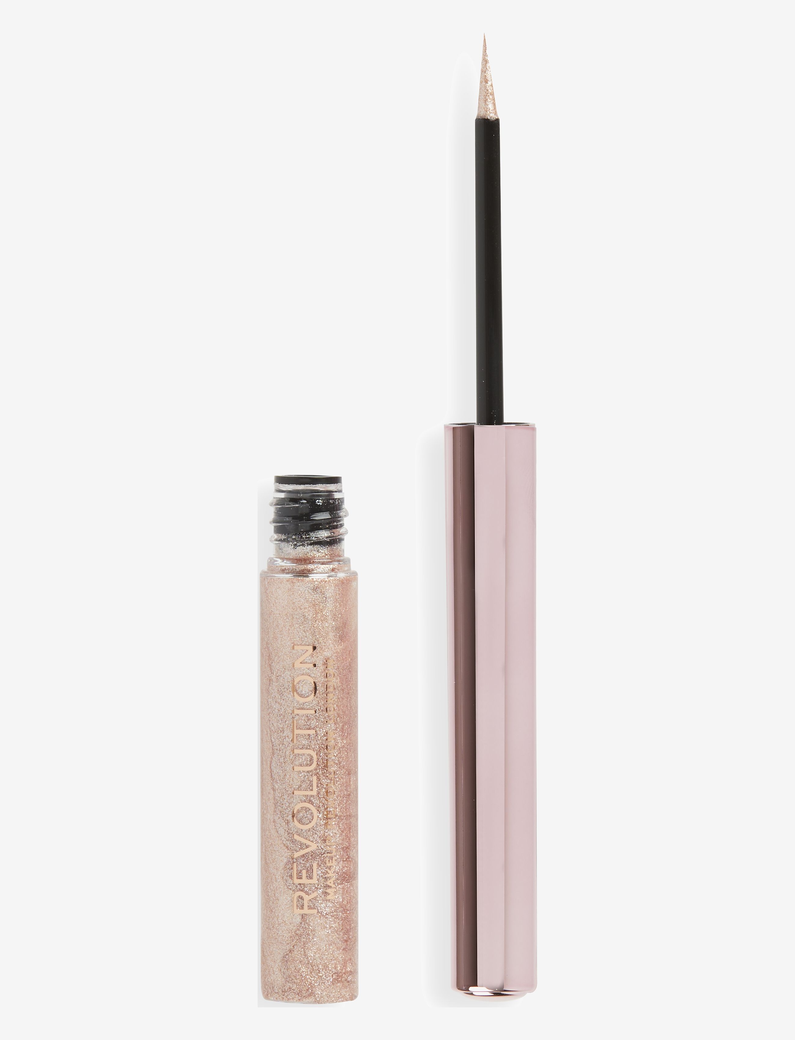 Revolution Beauty London Revolution Super Flick Liquid Eyeliner Rose Gold, 2.4 ml, Gold, Øjne > Eyeliner, Dame