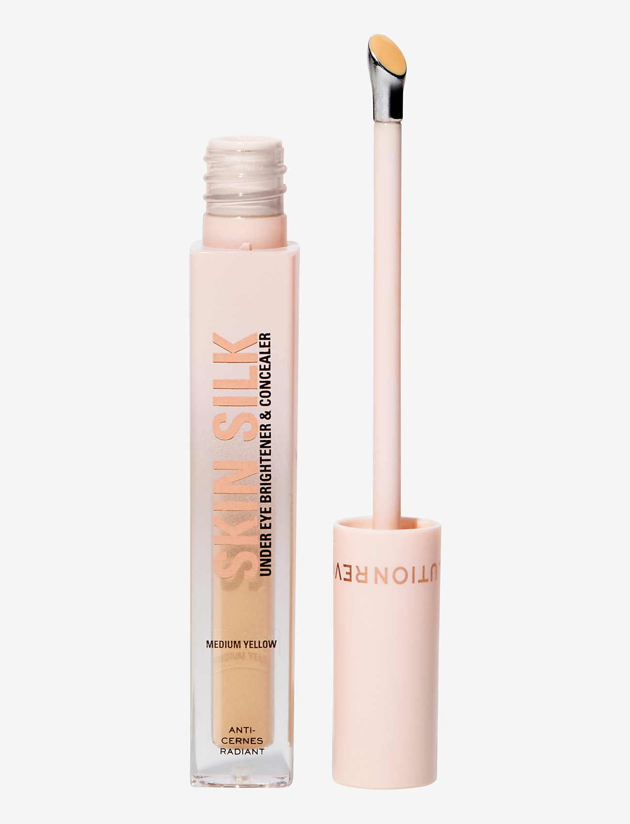Revolution Beauty London - Revolution Skin Silk Radiant Serum Under Eye Brightener Medium Yellow - smink - medium - 0