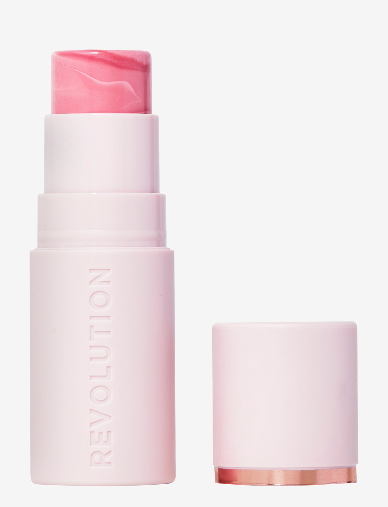 Revolution Beauty London - Revolution Skin Silk Marble Blush Stick Pinched Light Pink - smink - light - 0