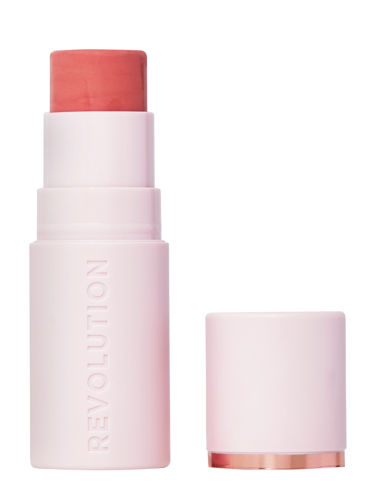 Revolution Beauty London Revolution Skin Silk Marble Blush Stick Peachy Pink - Förðunarvörur - PEACHY / clear