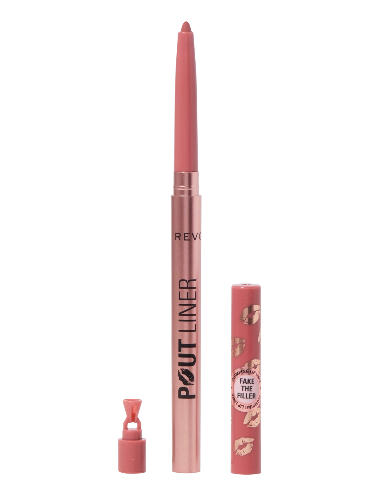 Revolution Beauty London Revolution Pout Bomb Liner Plumping Lip Liner Chauffer Nude, Læbepomade, Nude, Str: 0.2 G