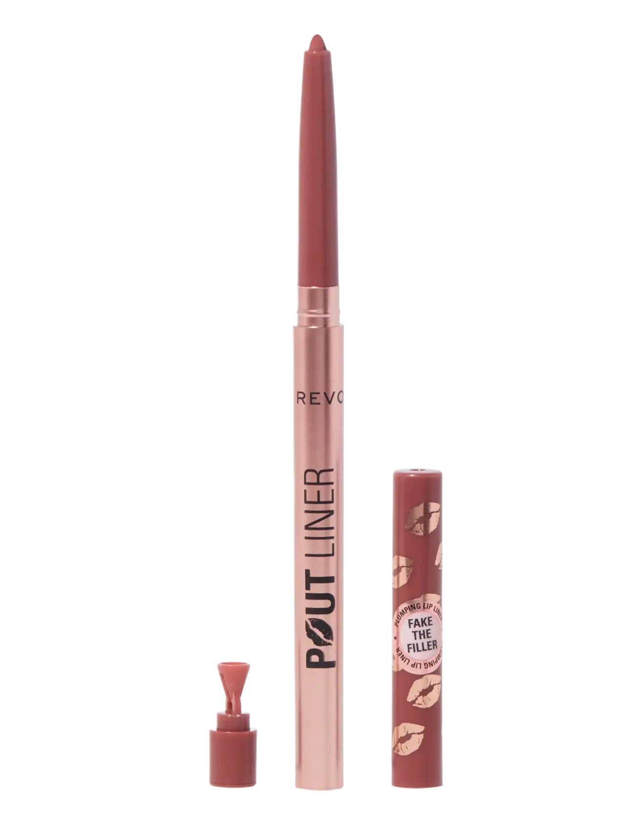 Revolution Beauty London Revolution Pout Bomb Plumping Lip Liner Doll Cool Nude - Läppenna - COOL / brown