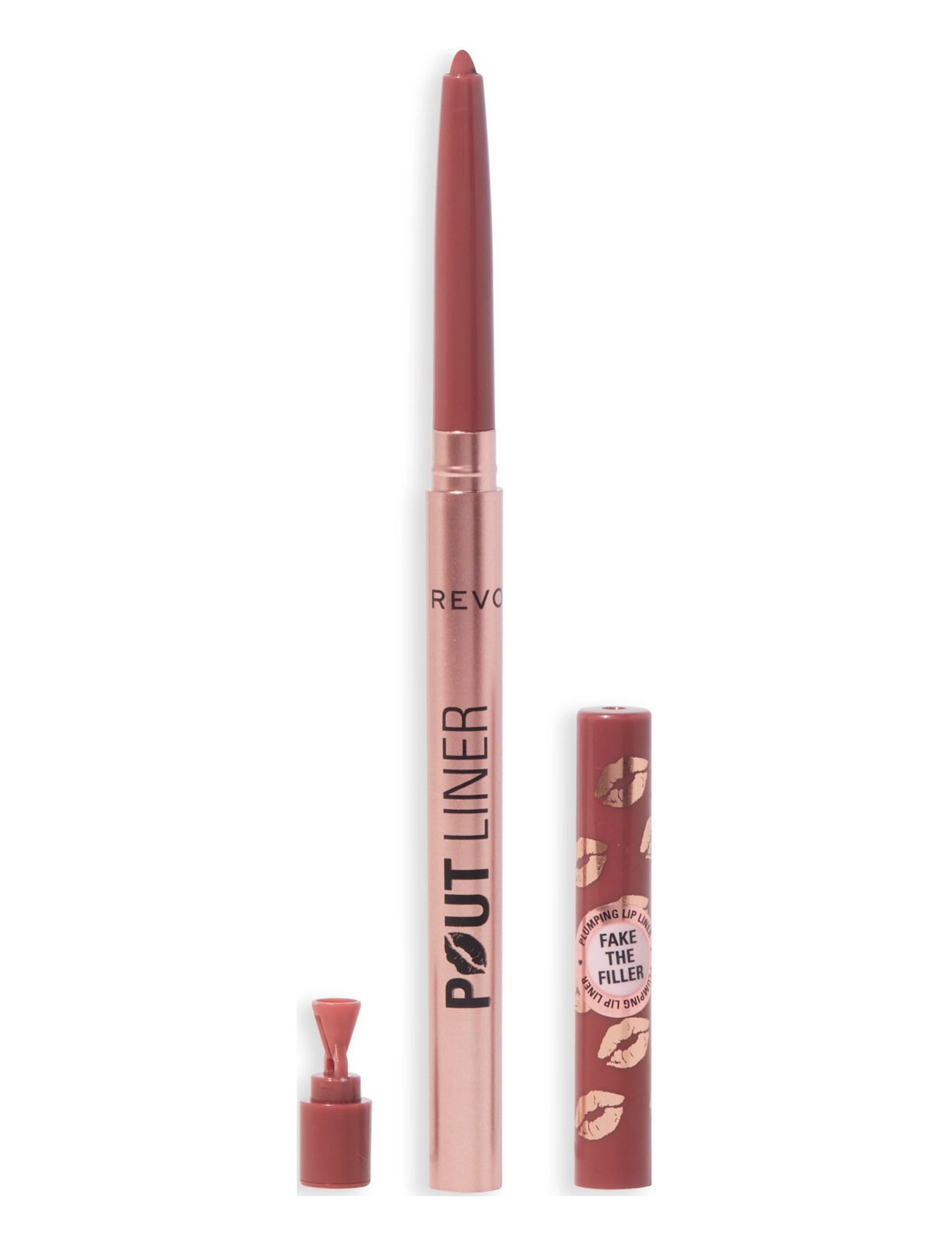 Revolution Beauty London Revolution Pout Bomb Plumping Lip Liner Doll Cool Nude - App deal - COOL / brown