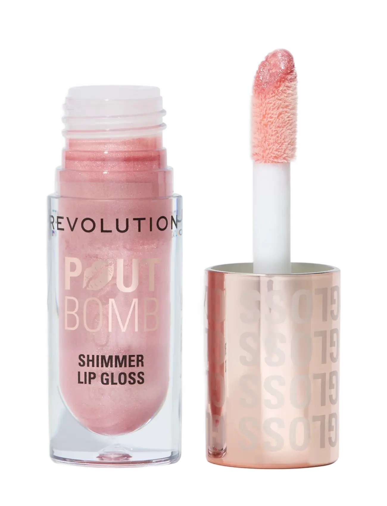 Revolution Beauty London - Revolution Pout Bomb Shimmer Gloss - makeup - shine pink - 1