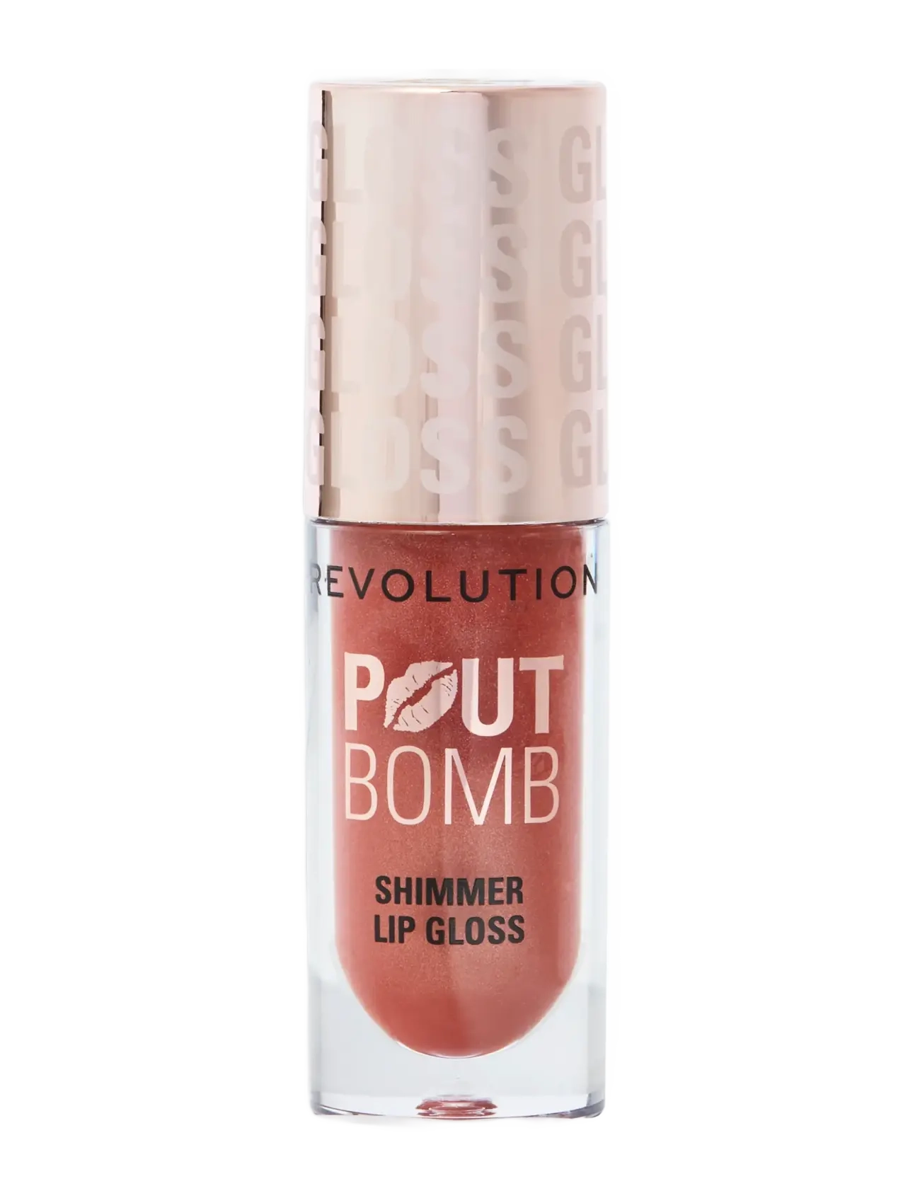 Revolution Pout Bomb Shimmer Gloss - NUDE GLOW