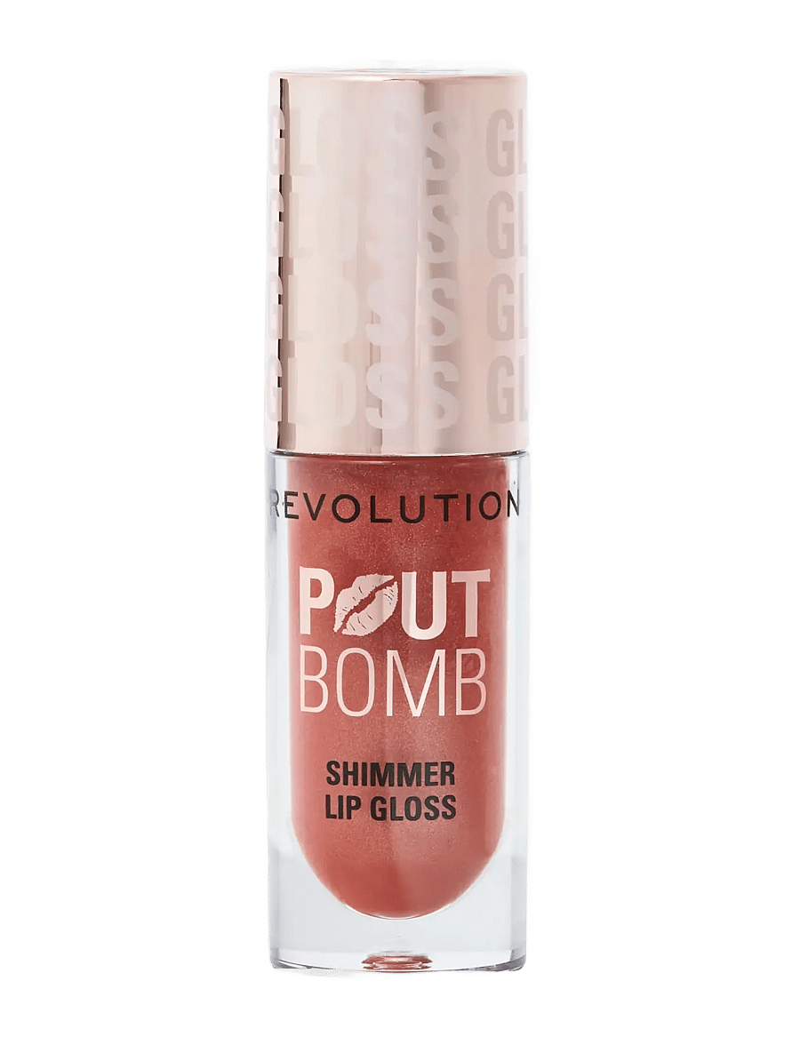 Revolution Beauty London - Revolution Pout Bomb Shimmer Gloss - nude glow - 0