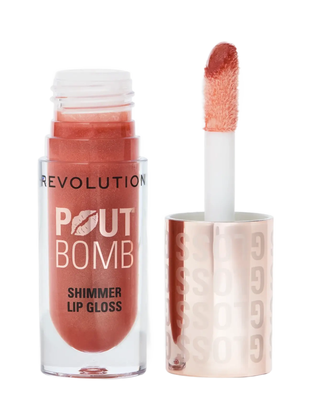 Revolution Beauty London - Revolution Pout Bomb Shimmer Gloss - nude glow - 1