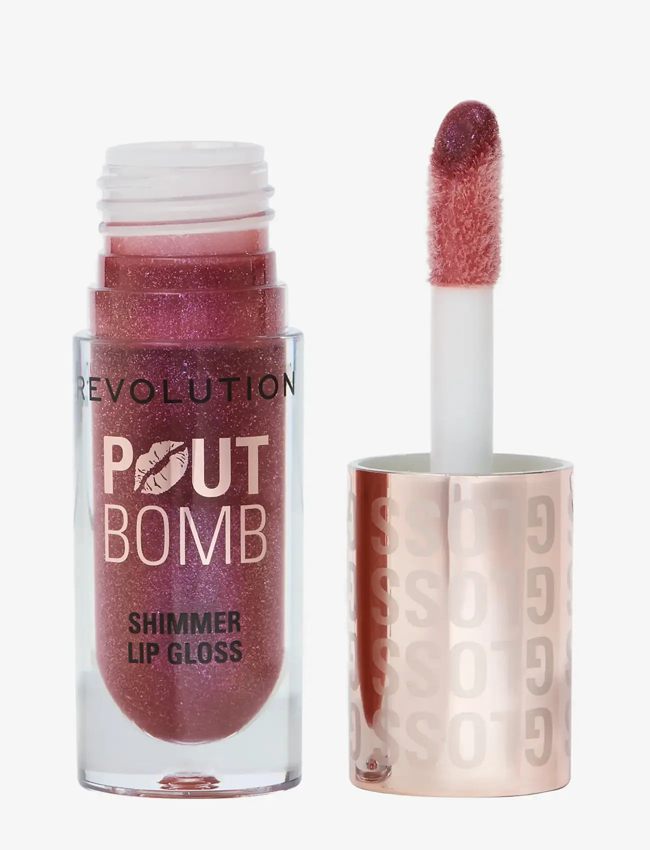 Revolution Beauty London - Revolution Pout Bomb Shimmer Gloss - smink - berry lustre - 1