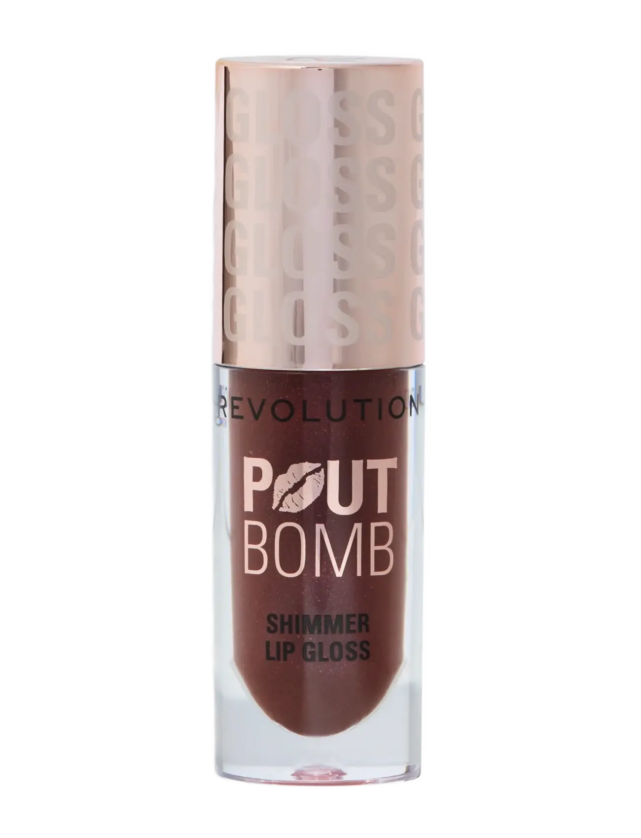 Revolution Beauty London Revolution Pout Bomb Shimmer Gloss, Lipgloss, Brun, Str: ONE SIZE
