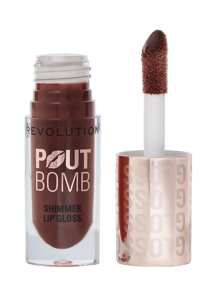 Revolution Beauty London - Revolution Pout Bomb Shimmer Gloss - makeup - chocolate sparkle - 1