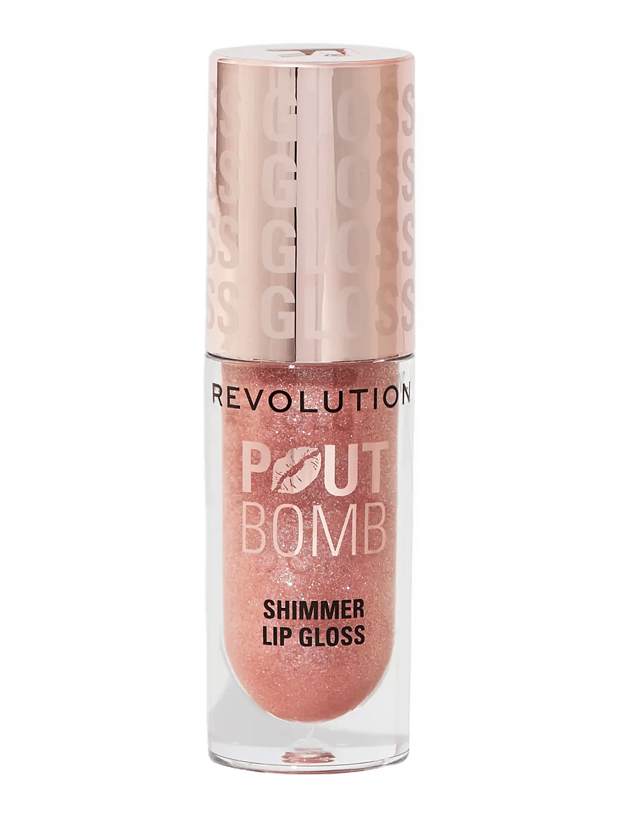 Revolution Beauty London - Revolution Pout Bomb Shimmer Gloss - makeup - glimmer nude - 0